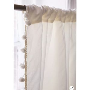 UO Blackout Pompom Curtain